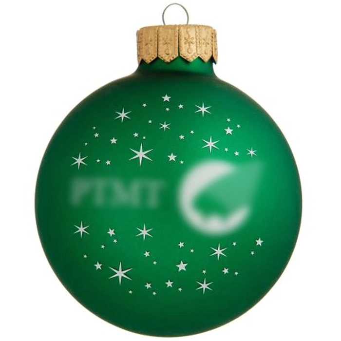 Corporate Christmas tree ball with individual seal